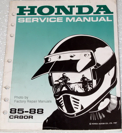 1985-1988 Honda CR80R Factory Dealer Shop Service Manual